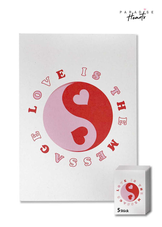 Postkartenset Love Is The Message (5er Set)